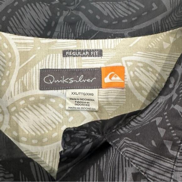 Quiksilver - Waterman Hawaiian Tropical Short Sleeve Shirt - NWOT 2 XL - Picture 3 of 9